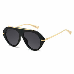 Ochelari de soare premium, retro-chic Techsuit 8092, negru