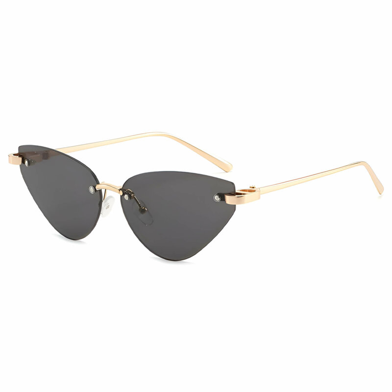 Ochelari de soare cat eye fara rama Techsuit S099, negru