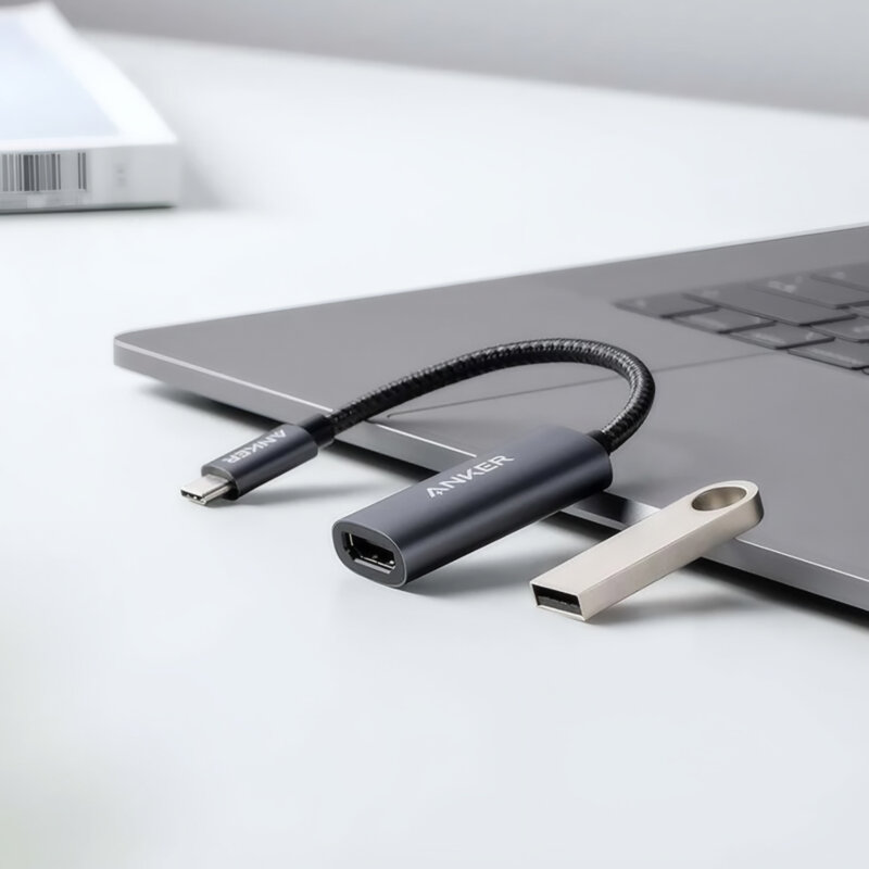 Adaptor video Ultra HD Type-C la HDMI Anker, gri