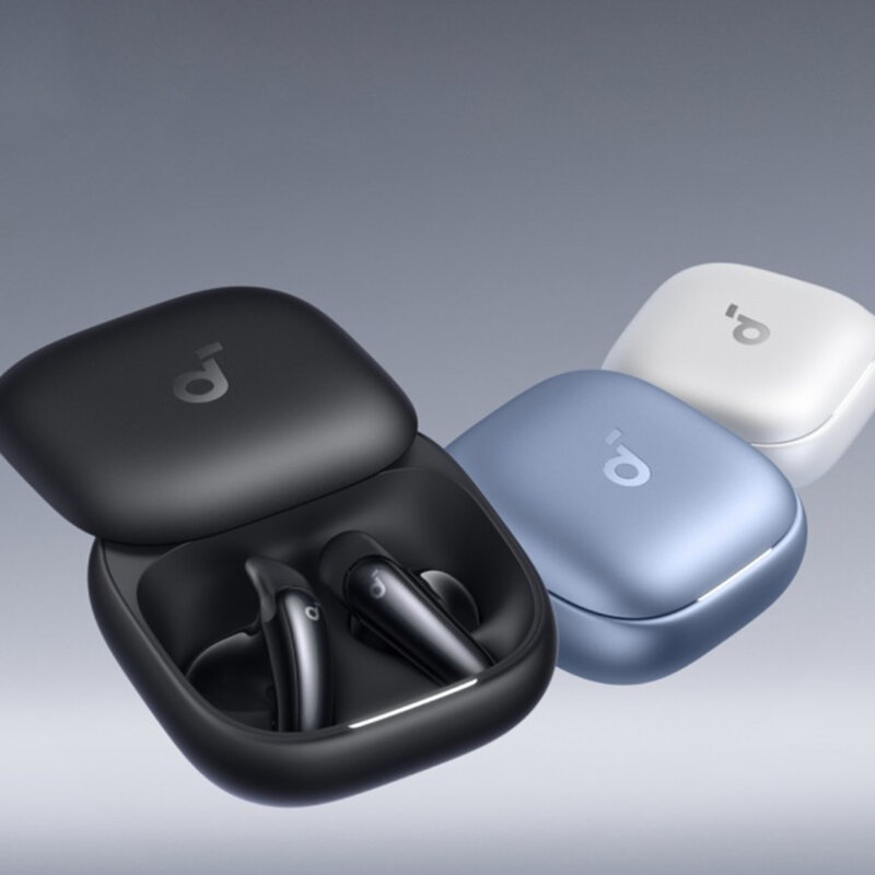 Casti Bluetooth 6.1, ANC, LDAC, AI mic Anker Liberty Buds, alb