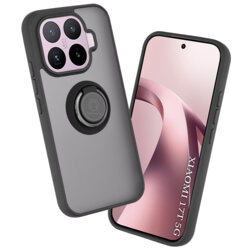Husa Xiaomi 17T Techsuit Glinth cu inel suport stand magnetic, negru