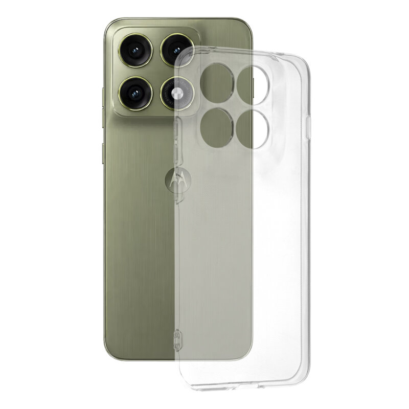 Husa Motorola Edge 70 Pro Techsuit Clear Silicone, transparenta