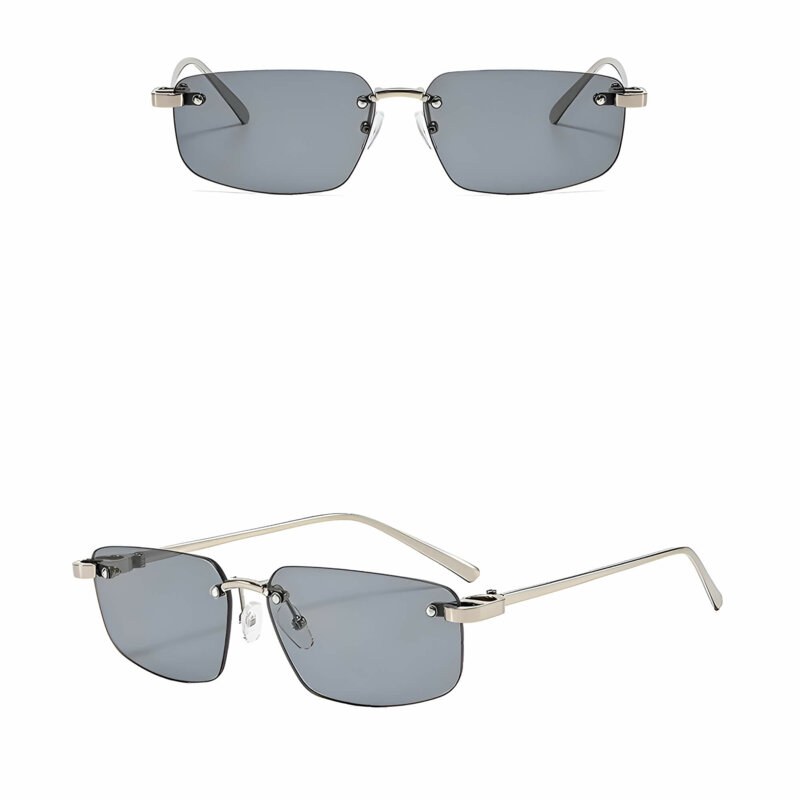 Ochelari de soare premium fara rama Techsuit S098, Dark Smoke