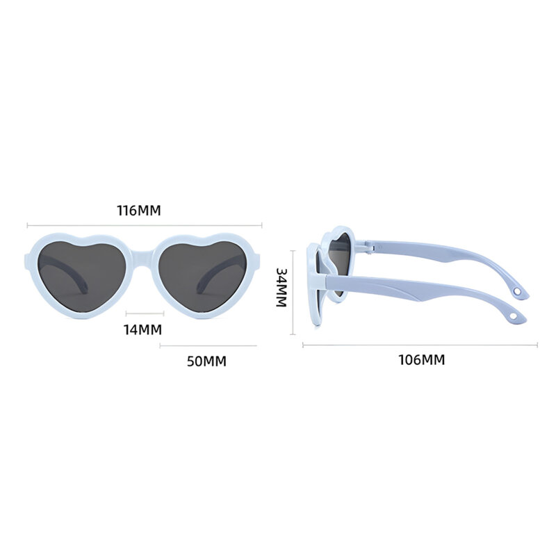 Ochelari de soare pentru copii Techsuit 23070, negru/rosu