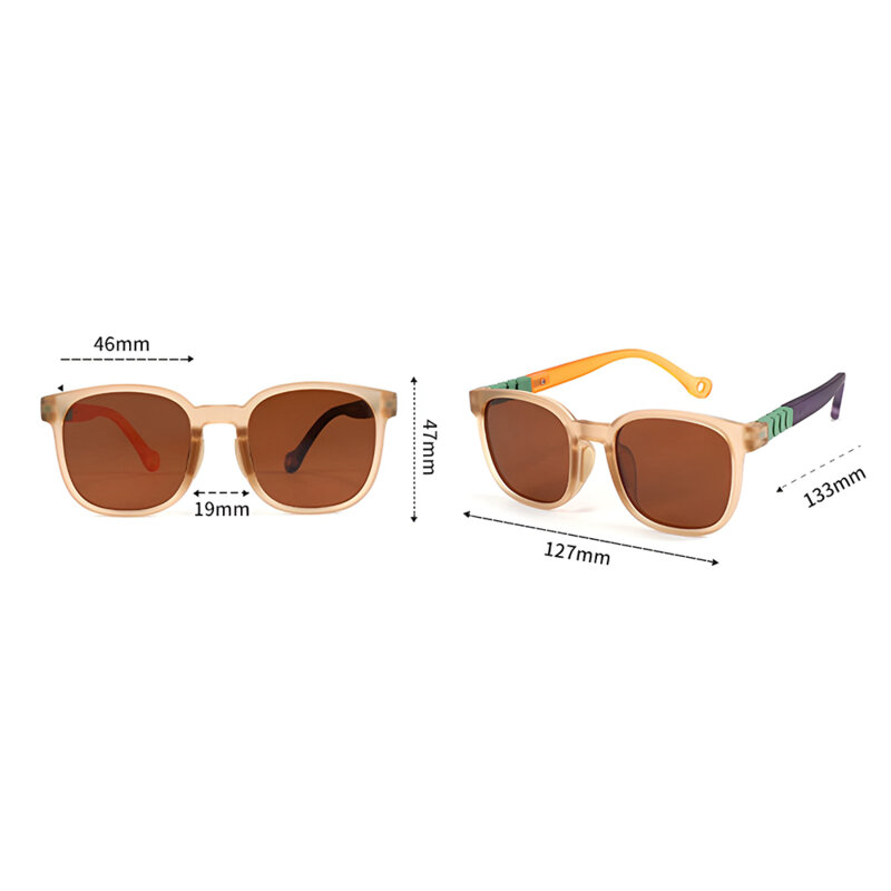 Ochelari de soare pentru copii Techsuit 9694, bleu-multicolor