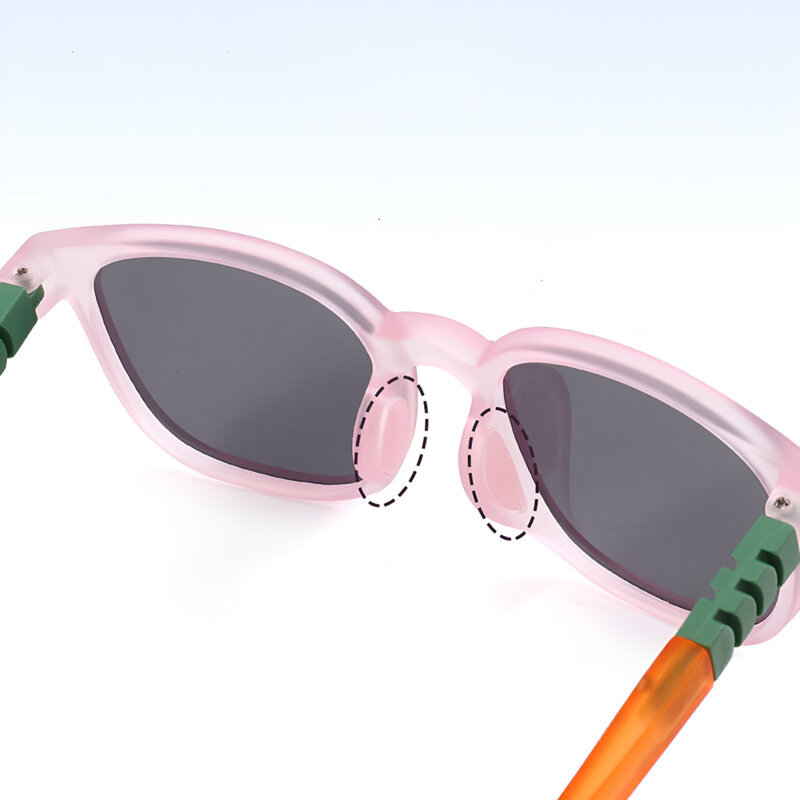 Ochelari de soare pentru copii Techsuit 9694, roz-multicolor