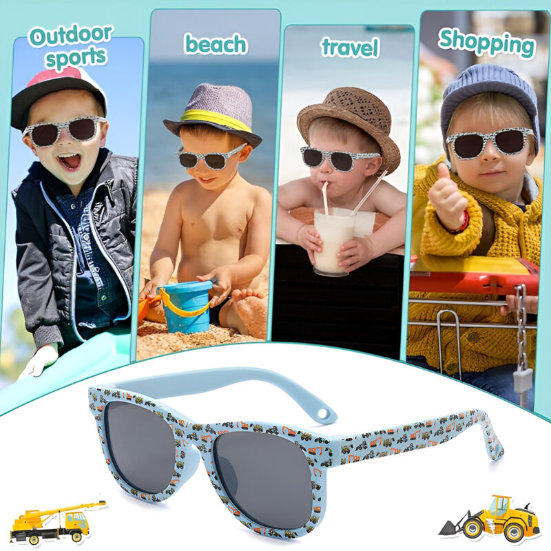 Ochelari de soare pentru copii Techsuit 5218, bleu