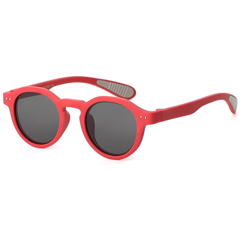 Ochelari de soare pentru copii, rotunzi Techsuit 8443, rosu
