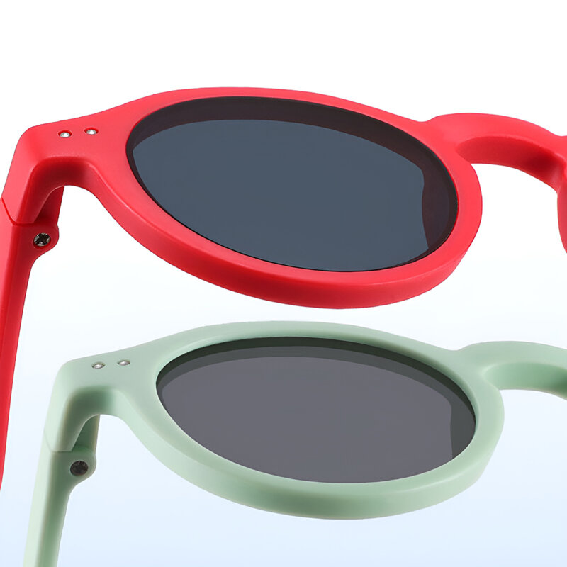 Ochelari de soare pentru copii, rotunzi Techsuit 8443, rosu