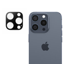 Folie camera iPhone 15 Pro Techsuit Full Glass, negru