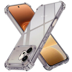 Husa Honor 600 Techsuit Shockproof Clear Silicone, fumuriu