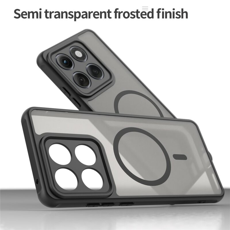 Husa Motorola Edge 60 Pro Techsuit HaloFrost II MagSafe, negru