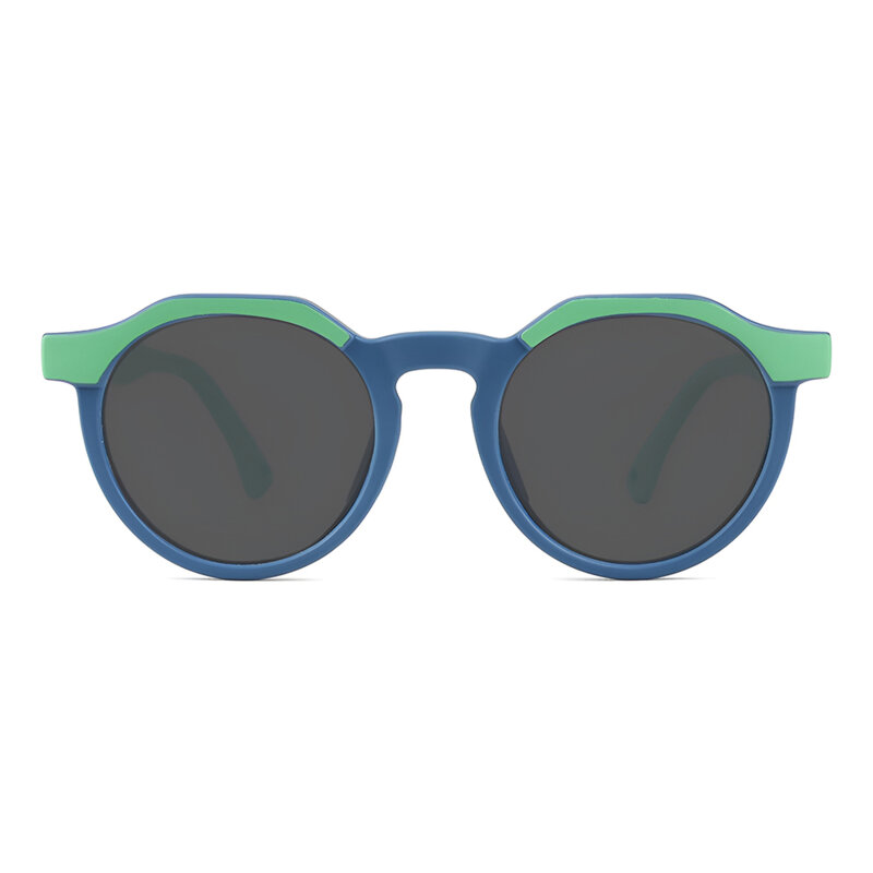 Ochelari de soare pentru copii Techsuit 601, verde/albastru