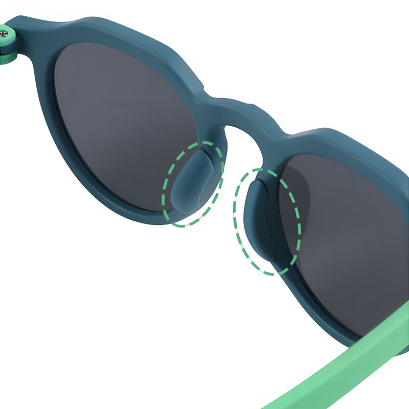 Ochelari de soare pentru copii Techsuit 601, negru/gri