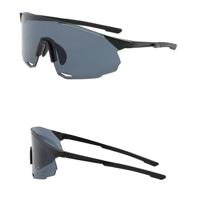 Ochelari supradimensionati sport Techsuit 8853, negru/gri