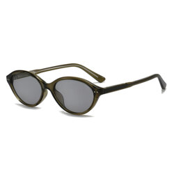 Ochelari de soare ovali, retro-moderni Techsuit 99034, verde