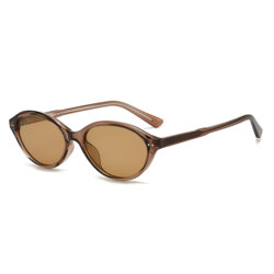 Ochelari de soare ovali, retro-moderni Techsuit 99034, maro