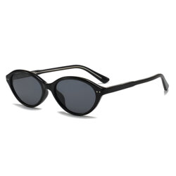 Ochelari de soare ovali, retro-moderni Techsuit 99034, negru