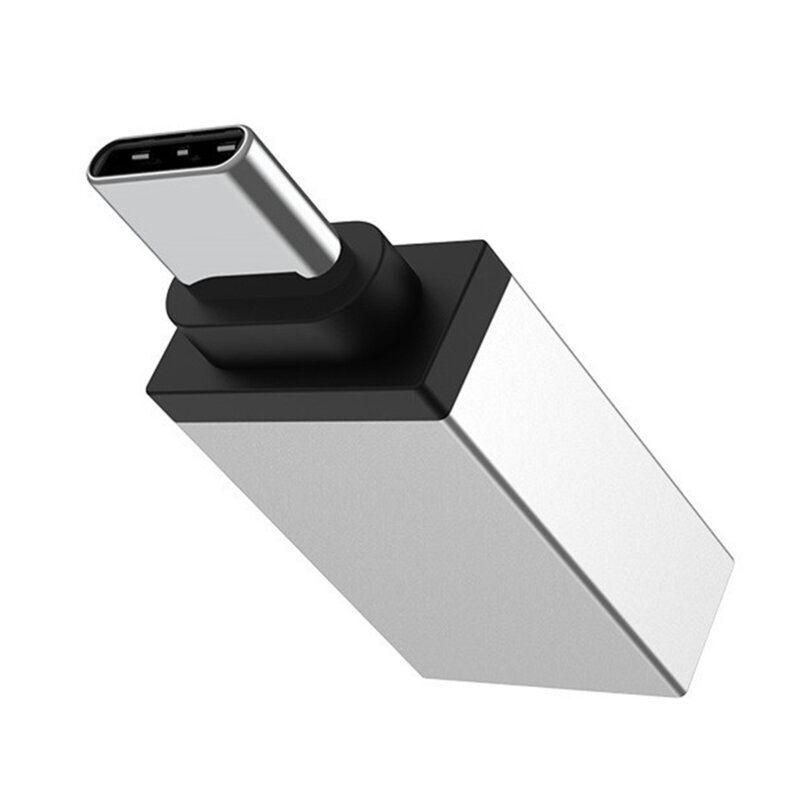 Adaptor OTG USB-C la USB-A, 5Gbps, Borofone BV3, argintiu