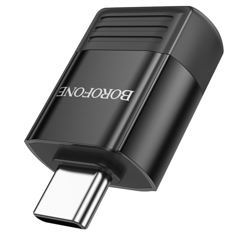 Adaptor OTG Type-C la USB 3.0, 4A, Borofone BV18, negru
