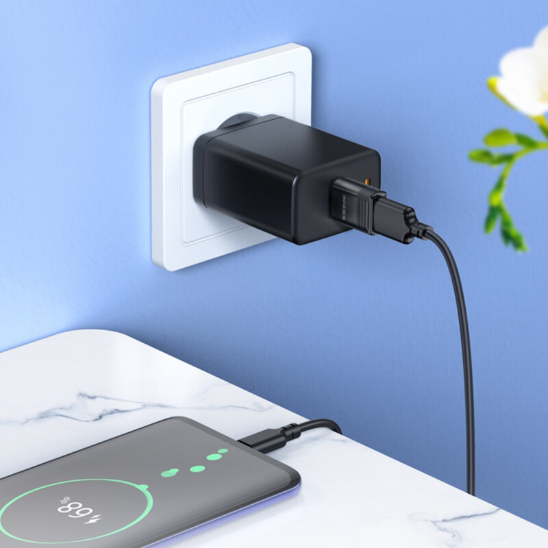 Adaptor OTG Type-C la USB 3.0, 4A, Borofone BV18, negru