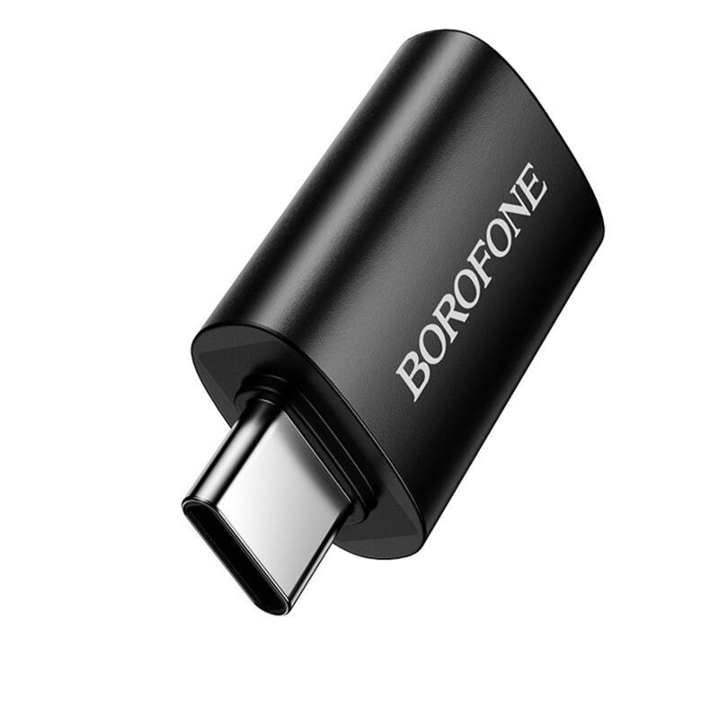 Adaptor OTG USB-C la USB 3.0, 5Gbps, 2A, Borofone BV26C, negru