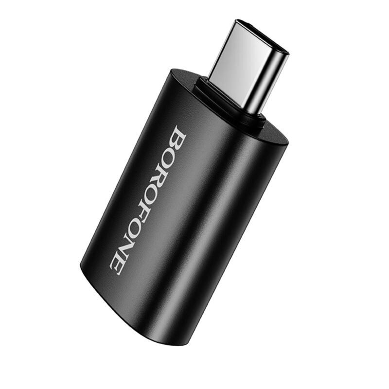 Adaptor OTG USB-C la USB 3.0, 5Gbps, 2A, Borofone BV26C, negru