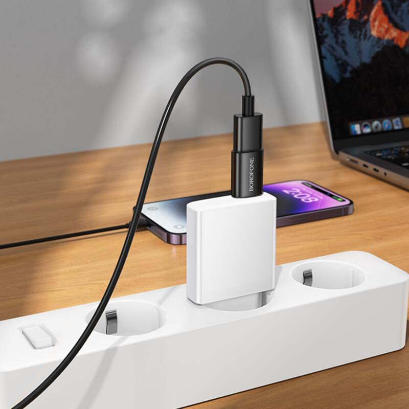 Adaptor OTG USB-C la USB 3.0, 5Gbps, 2A, Borofone BV26C, negru