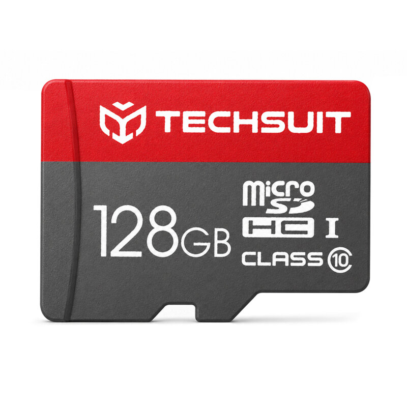 Card memorie 128GB MicroSDHC + adaptor Techsuit THCM26, rosu