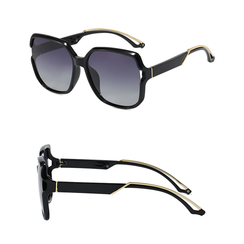 Ochelari supradimensionati de dama, UV400 Techsuit 5228, negru