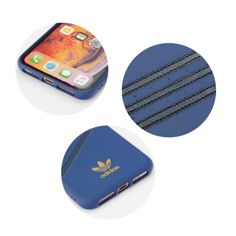 Bumper iPhone XS Max Adidas 3 Stripes - Blue