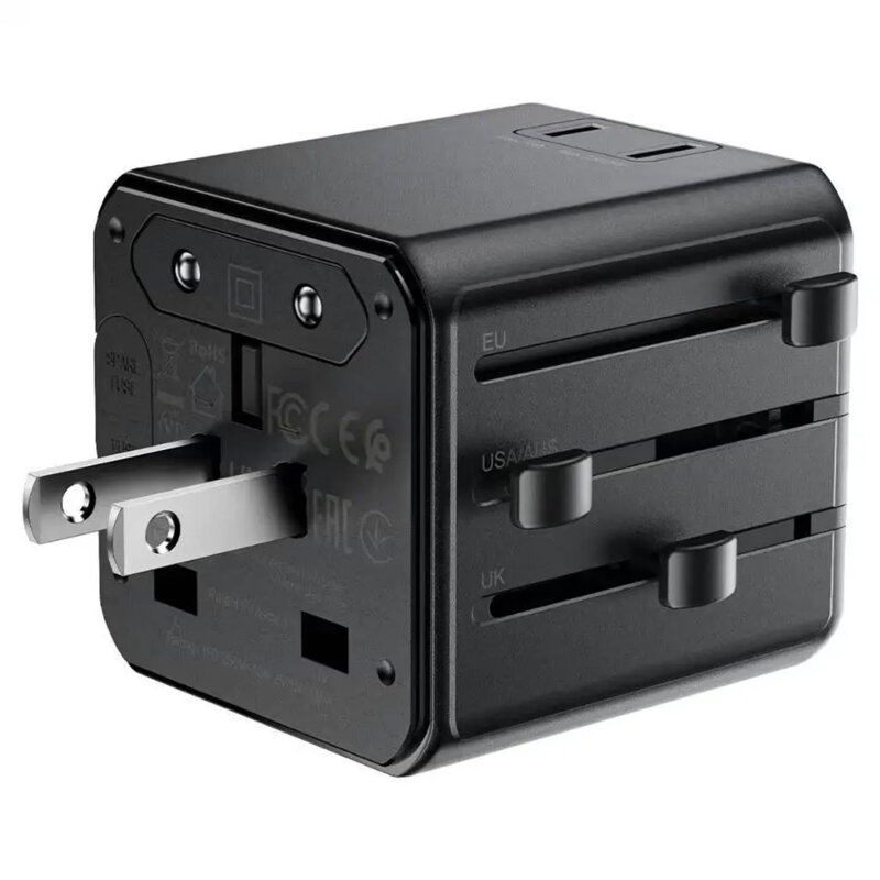 Adaptor priza universal Fast Charge Acefast Z11, 2500W, negru