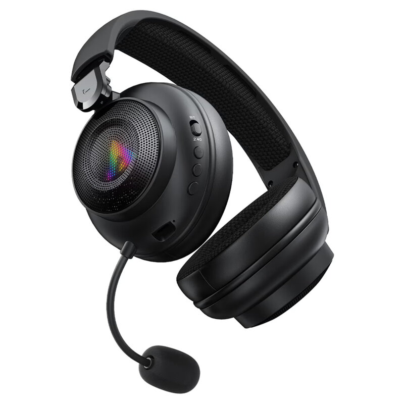 Casti gaming cu RGB si microfon BT6.0, 2.4G, AUX Acefast H15