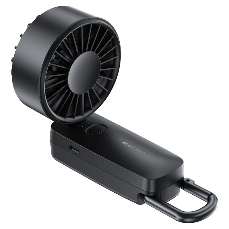 Mini ventilator portabil cu 4 viteze, LED, 1800mAh Acefast YF2