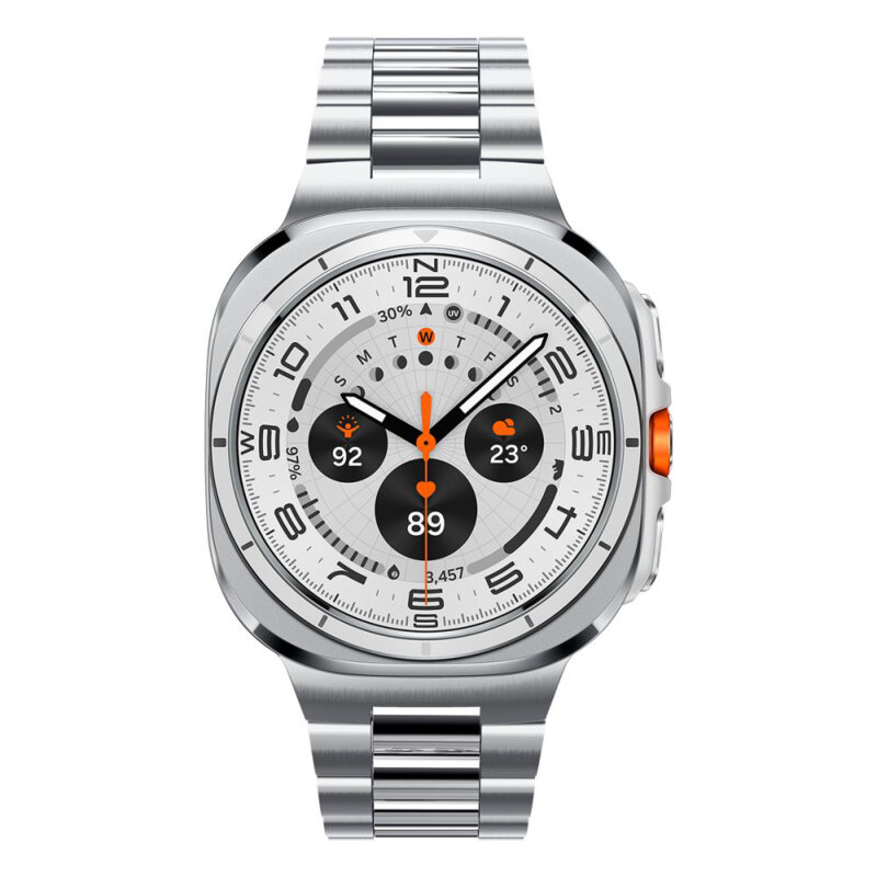 Curea Samsung Galaxy Watch Ultra 2 Spigen Modern Fit, argintiu