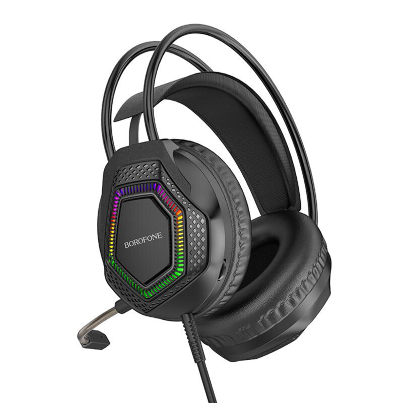 Casti gaming over-ear, microfon, USB + Jack 3.5mm, Borofone Thunder, BO105