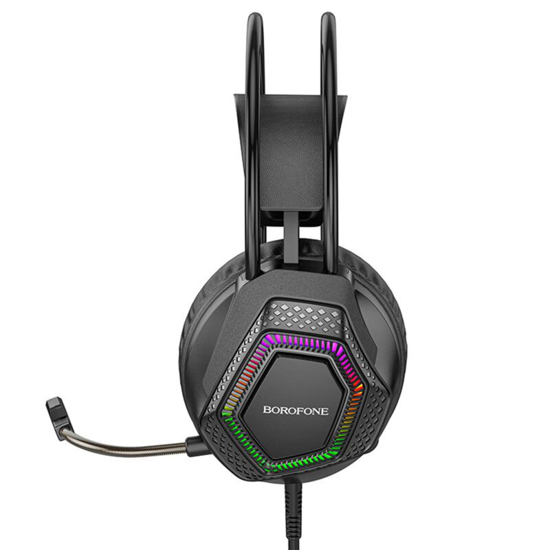 Casti gaming over-ear, microfon, USB + Jack 3.5mm, Borofone Thunder, BO105