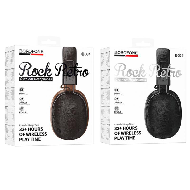 Casti wireless over-ear, Bluetooth 5.4, Borofone Suenos, BO34