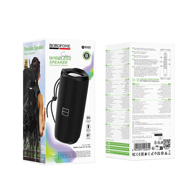 Boxa portabila Bluetooth 10W, TWS, Borofone Joy, BR100