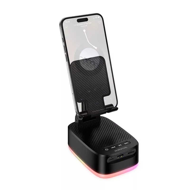 Boxa Bluetooth 3in1, suport telefon + power bank, Borofone Marea, BR200