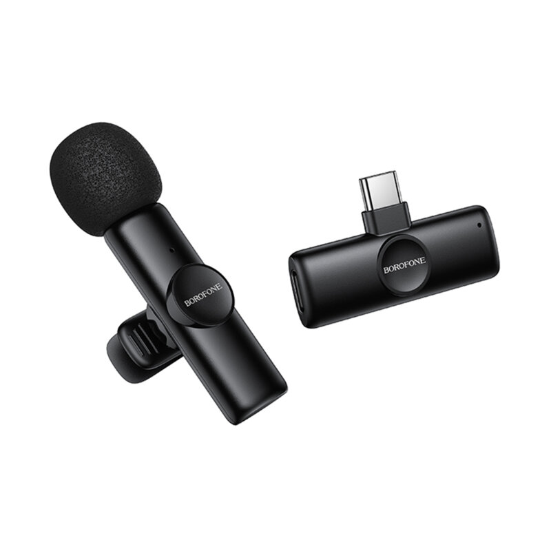 Lavaliera wireless USB-C, Noise Cancelling, Borofone Winner, BFK16