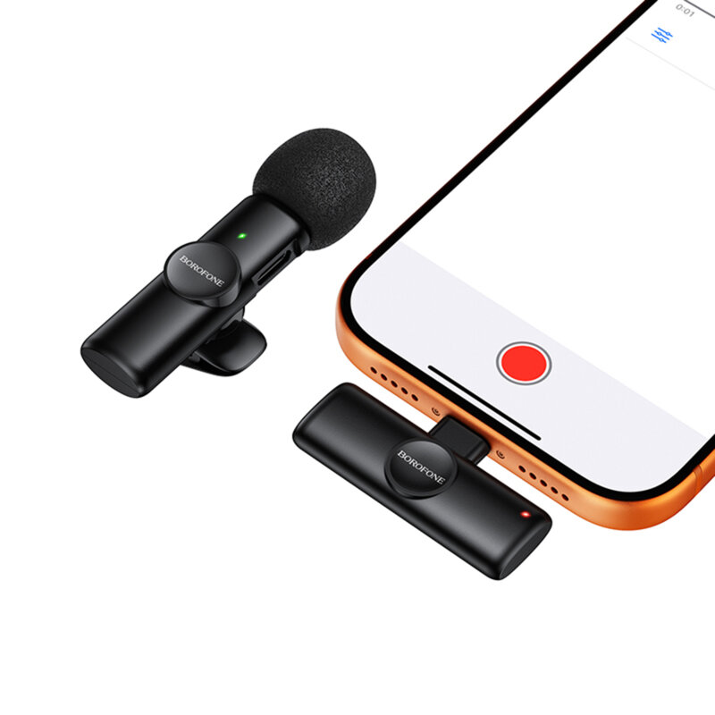 Lavaliera wireless USB-C, Noise Cancelling, Borofone Winner, BFK16
