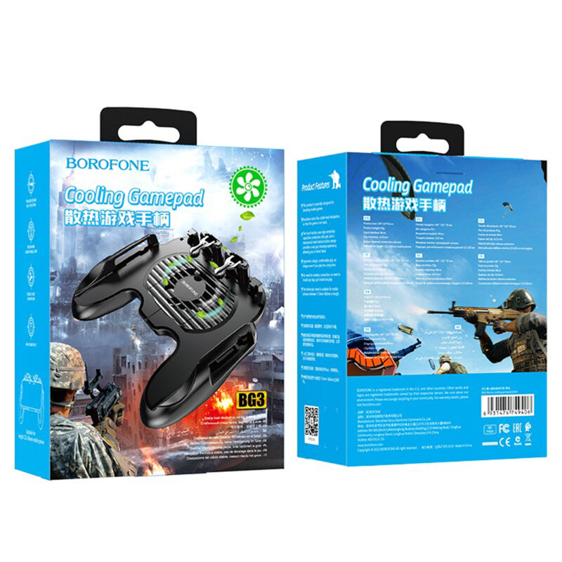 Gamepad telefon, ventilator racire, Borofone Warrior, BG3