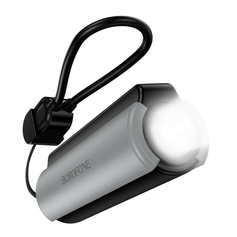 Power bank 5000mAh, cablu USB-C, lanterna, Borofone Star, BJ87