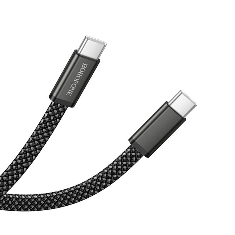 Cablu USB-C la USB-C, 60W, Borofone Peace, BX124, 1m