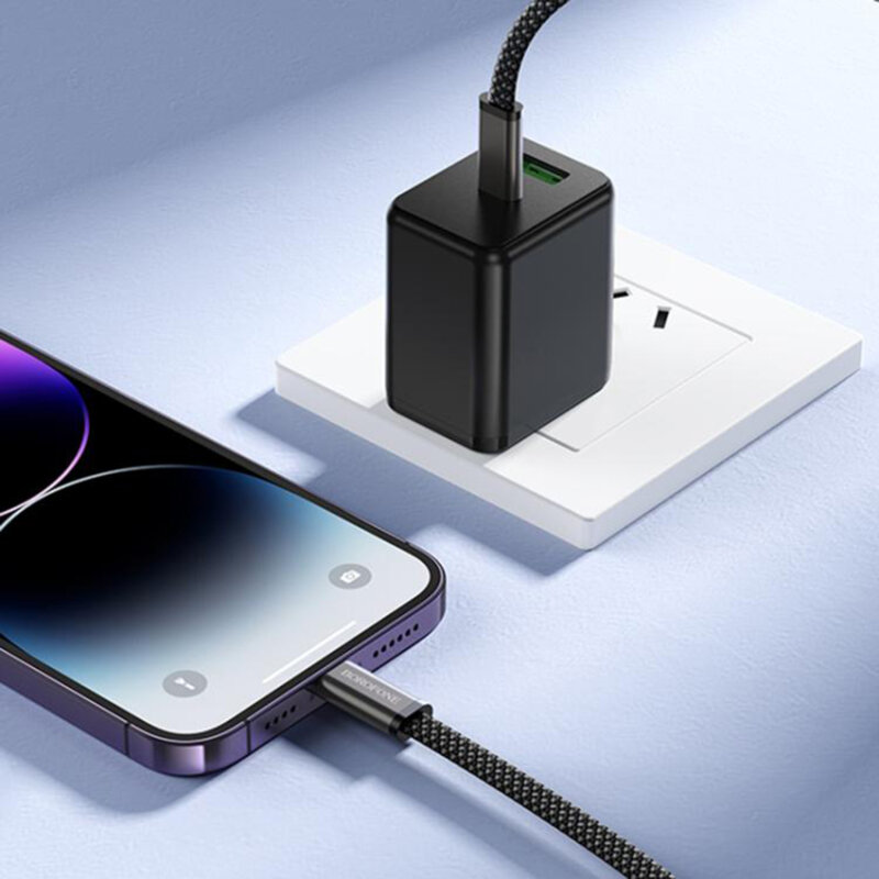 Cablu USB-C la Lightning, 30W, Borofone Peace, BX124, 1m