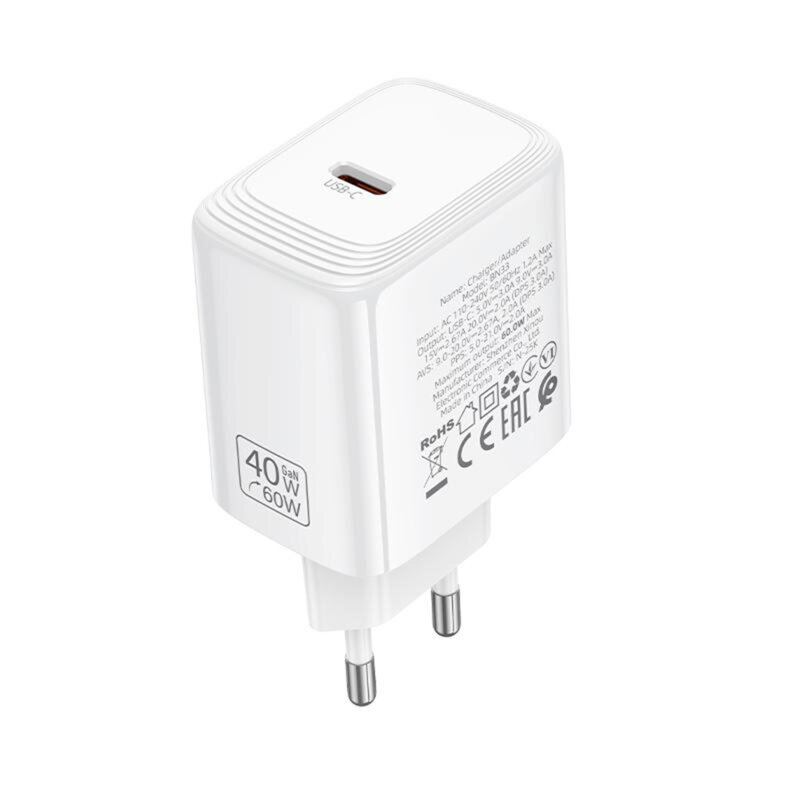 Incarcator retea USB-C, PD 40W GaN, Borofone Fuente, BN33