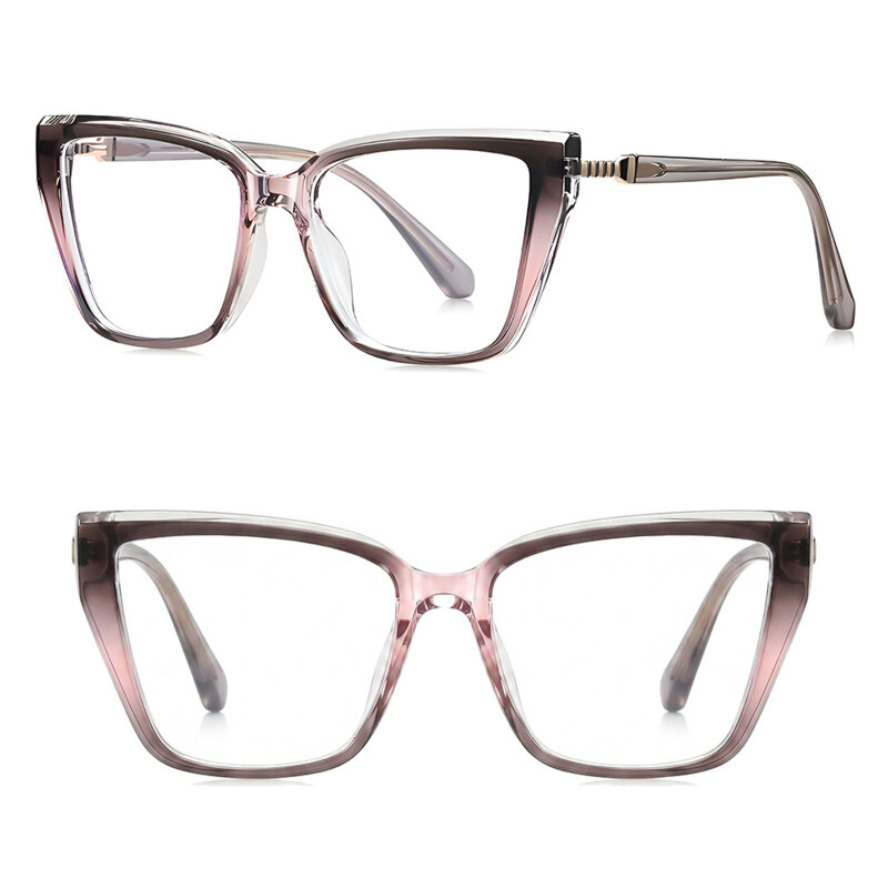 Ochelari oversized de dama cu filtru PC Techsuit, roz, LS250