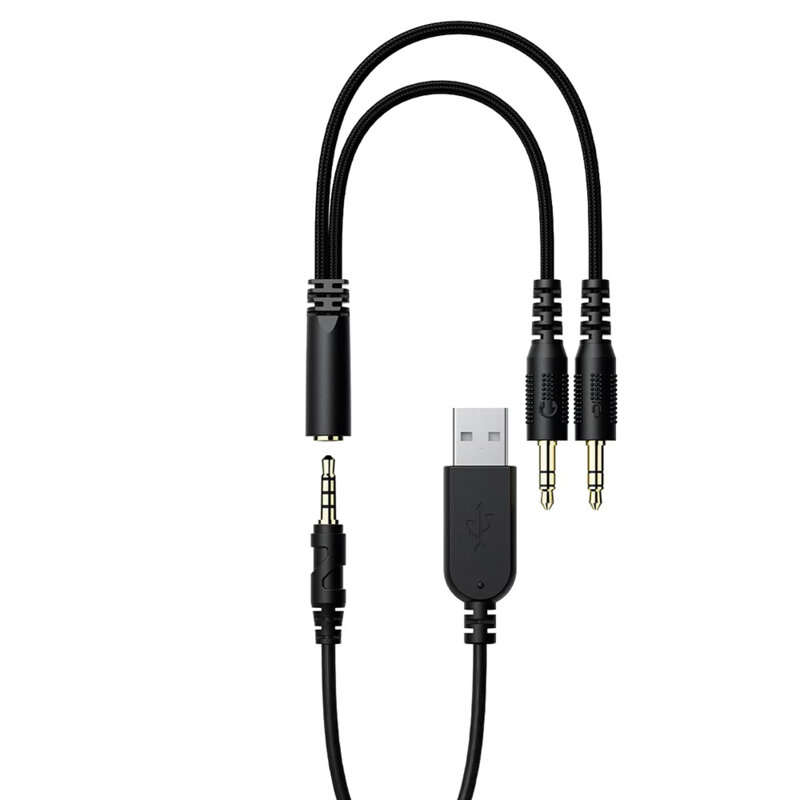 Casti gaming cu fir, RGB si microfon flexibil Acefast H16, 2m