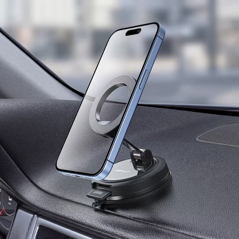 Suport auto magnetic pentru bord Acefast D70, universal, negru